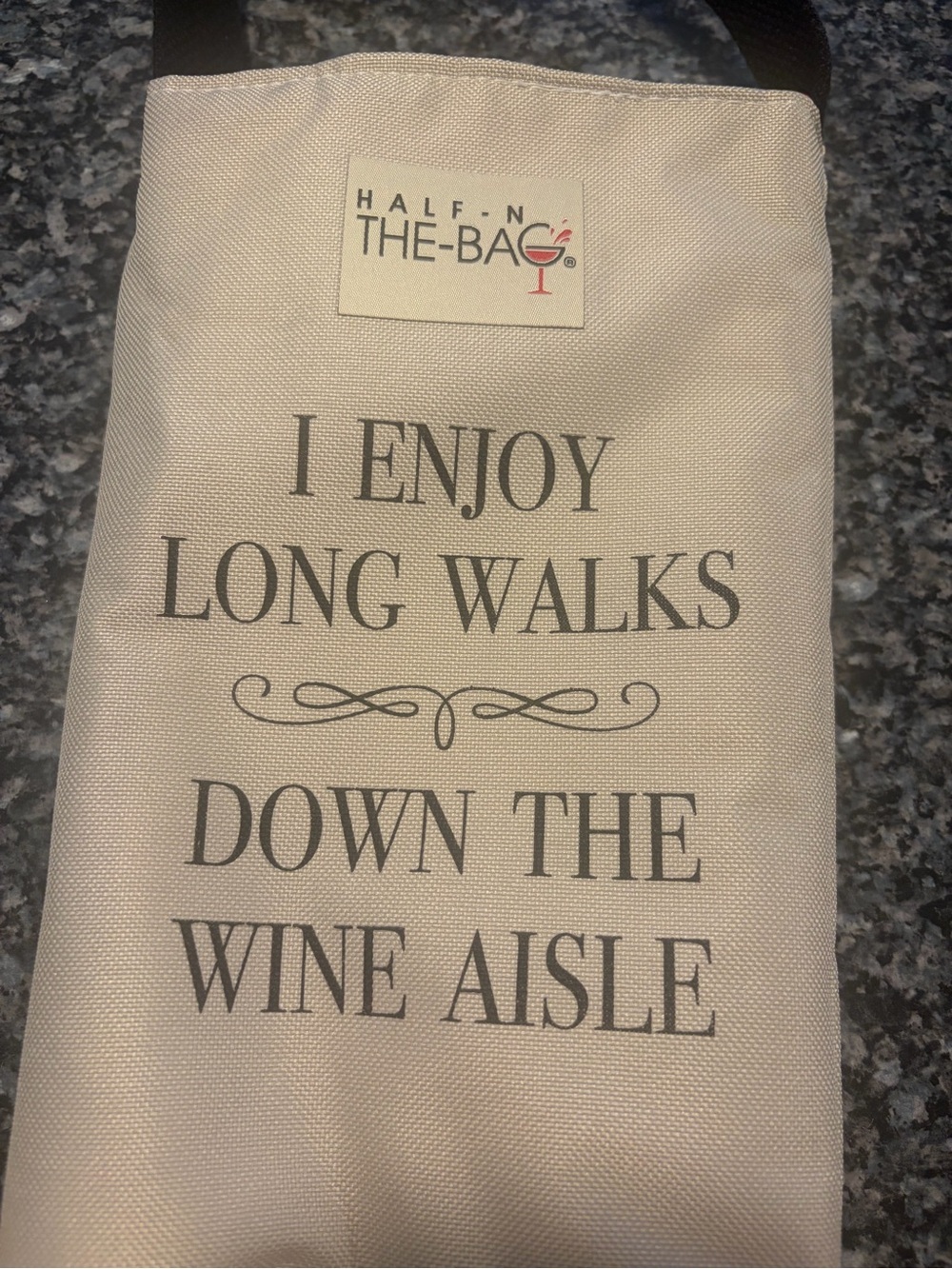 Beige Wine Tote Bag - Picture 2 of 4